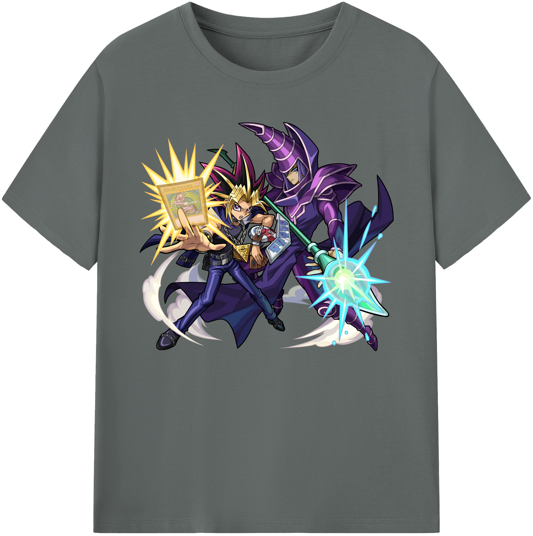 （画像用） 遊☆戯☆王 Yu-Gi-Oh! 綿100％ メンズ半袖Tシャツ｜肌触りやわらか＆通気性